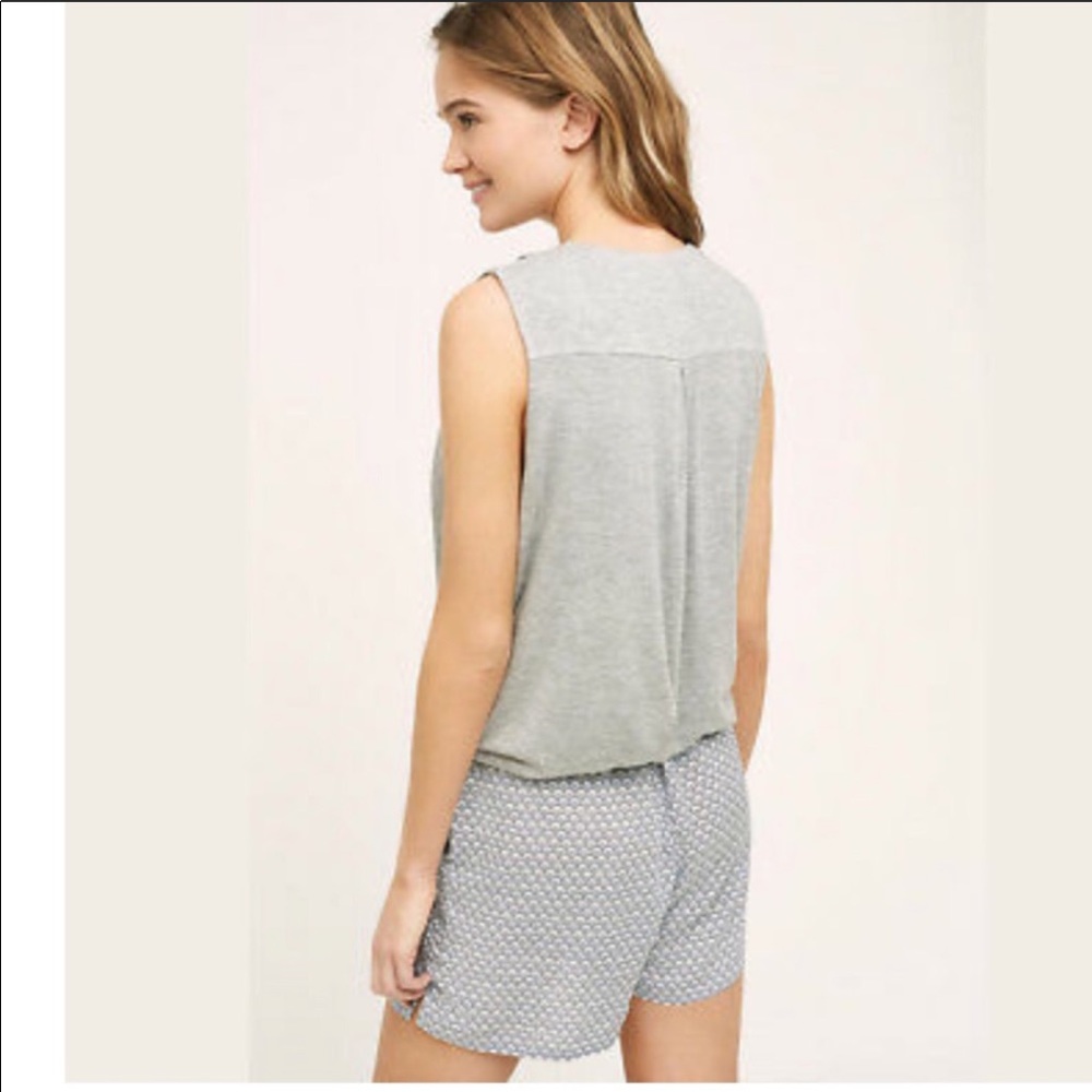 Anthropologie HEI HEI Romper Faux Wrap Rehobooth - Picture 2 of 7